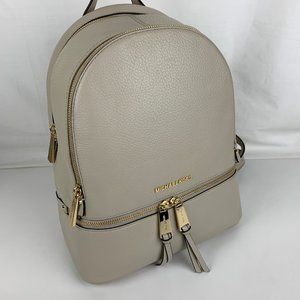 New Michael Kors Rhea Medium Leather Backpack